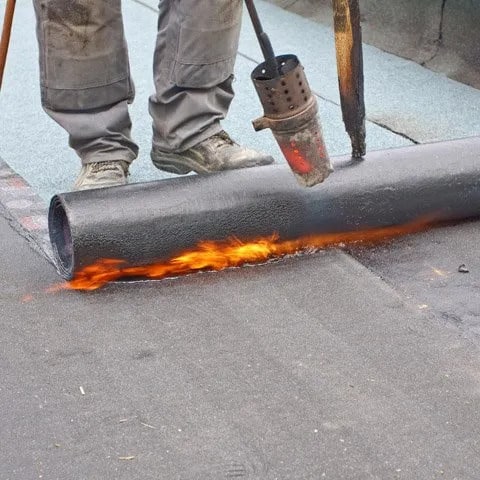 Modified bitumen roofing