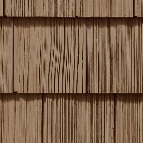 Synthetic wood roofing