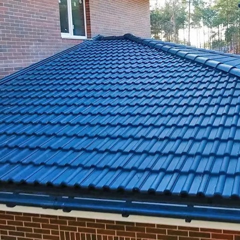 A ceramic tile roof
