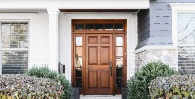 An entry door