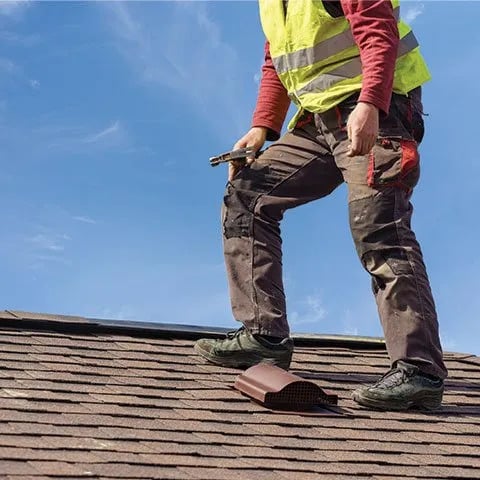 A roof inspection