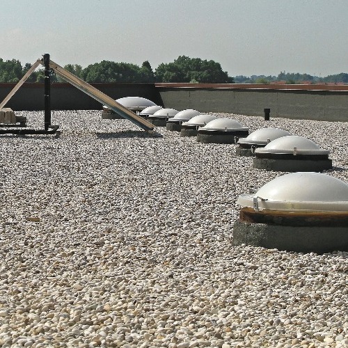 A built up roof