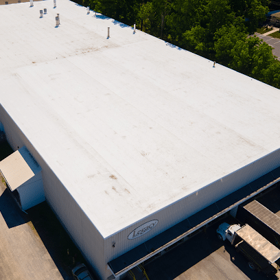A flat roof