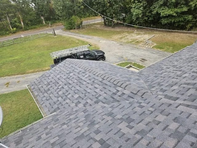 Recent roofing project