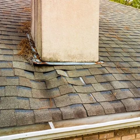 A roof in need of repair