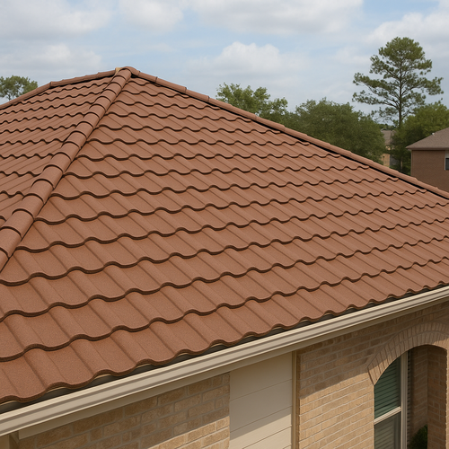 Synthetic tile roofing 