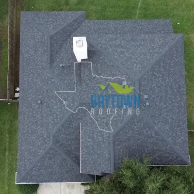 new roof with logo