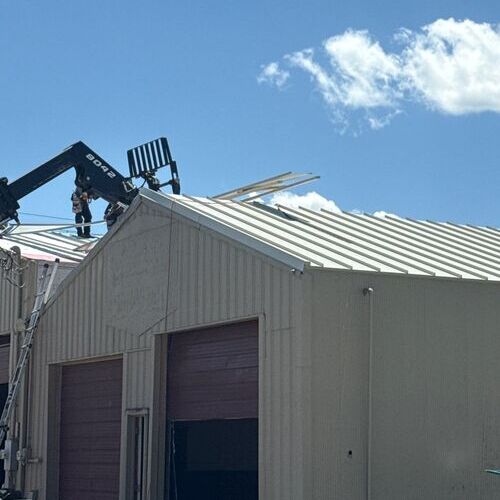 installation of a standing seam metal roof