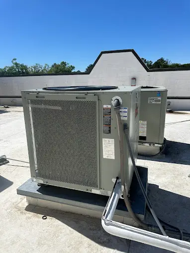 HVAC units sitting on a roof