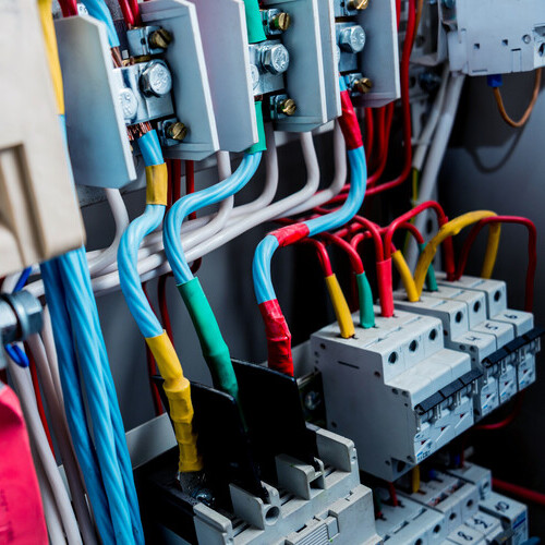 various electrical components in an HVAC system