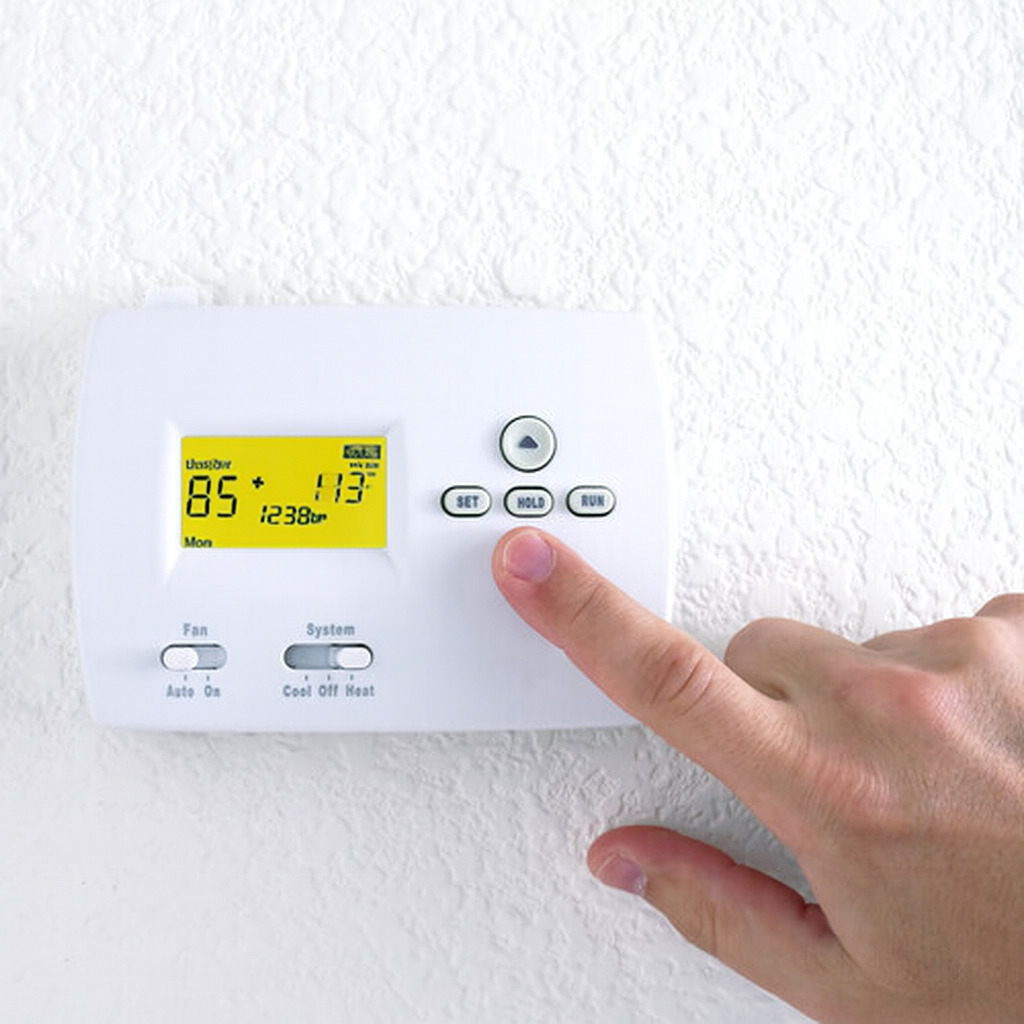technician repairing an air conditioning system