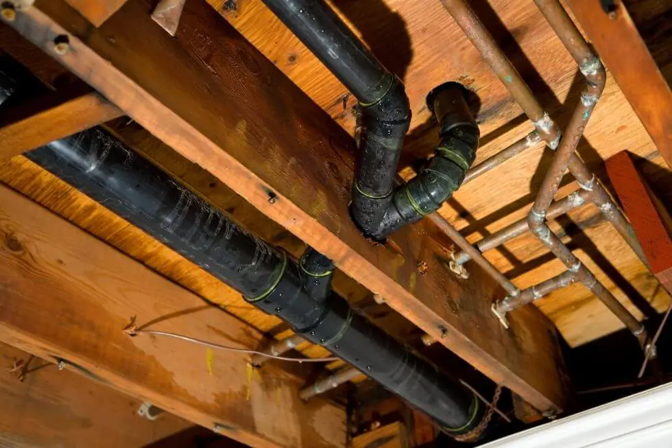 leaking pipes inside the walls