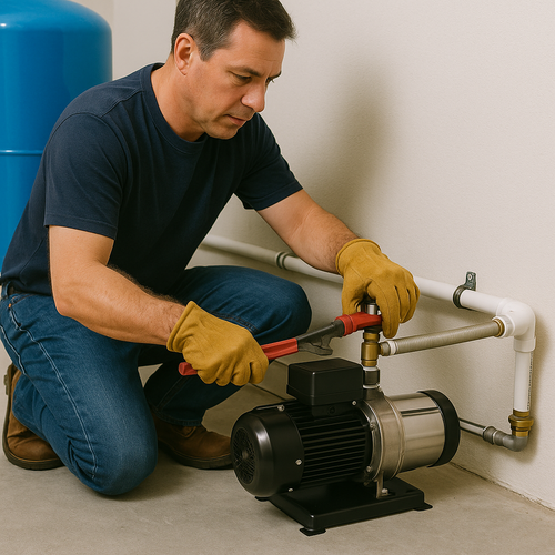 booster pump install