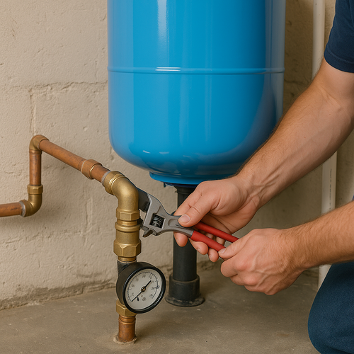 pressure tank install