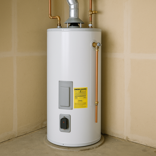 tanked or natural draft water heater