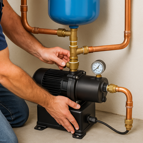 water pressure booster install