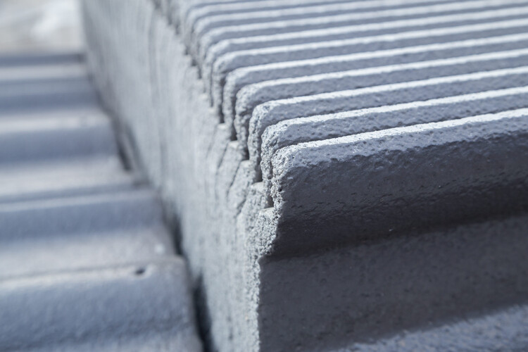 close-up texture of concrete roof tile