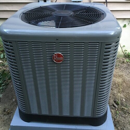 An AC showing the fan.