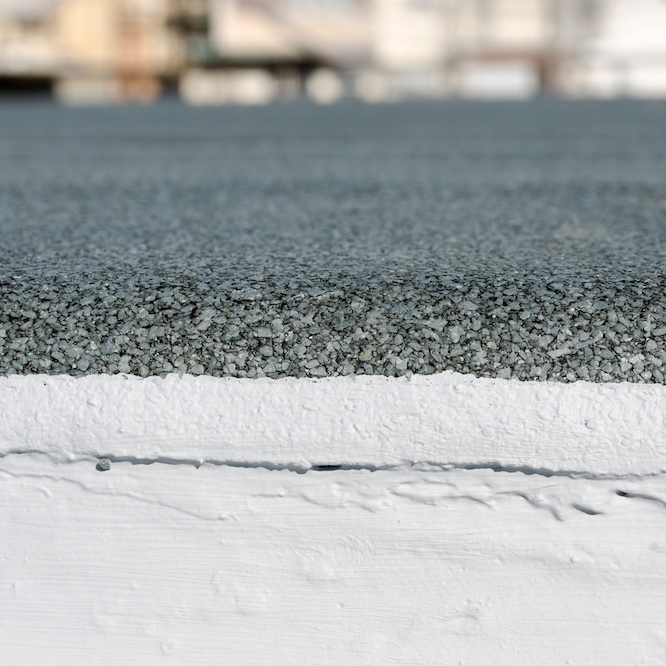 Commercial foam roof.