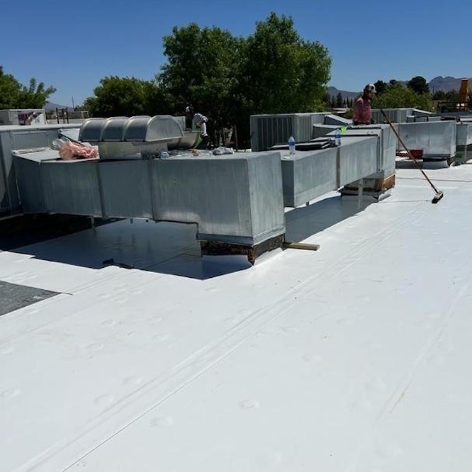 Commercial roof coating