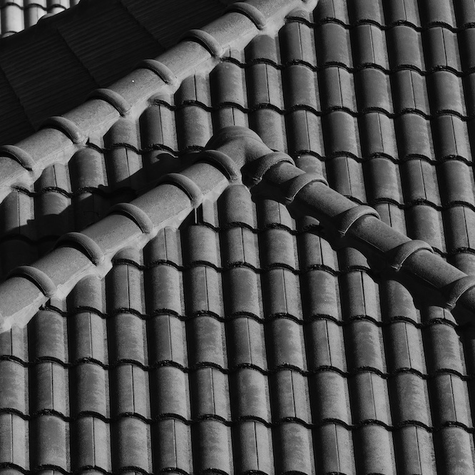 Grey tile roof